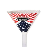 USA Double Header Beer Bong - 32 Inch Red White and Blue