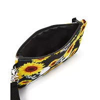 Sunflower Skull Wristlet