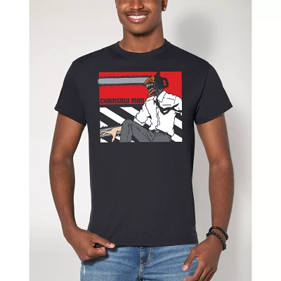 Black and Red Chainsaw Man T Shirt