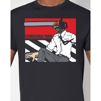 Black and Red Chainsaw Man T Shirt