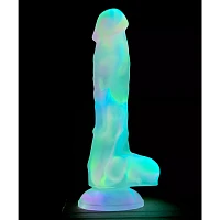 Nightfall Glow in the Dark Suction Cup Dildo 7.8 Inch - Hott Love Extreme