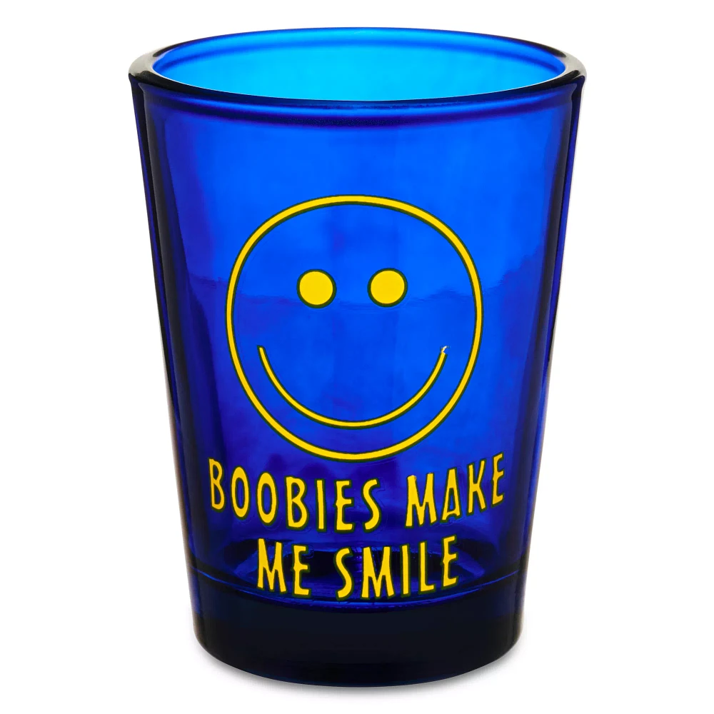 Boobies Make Me Smile Shot Glass - 1.8 oz.