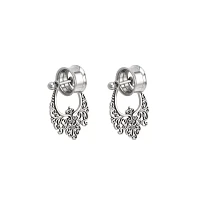 Silvertone Filigree Dangle Double Flare Tunnels