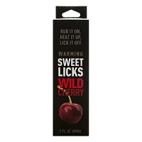 Warming Wild Cherry Flavored Glide 2 oz. - Sweet Licks