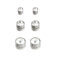 Multi-Pack Clear CZ Magnetic Earrings - 3 Pack
