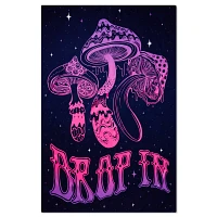 Trippy Drop In Mushroom Tapestry