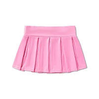 Pink Pleather Mini Skirt