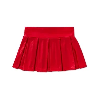 Red Pleather Mini Skirt