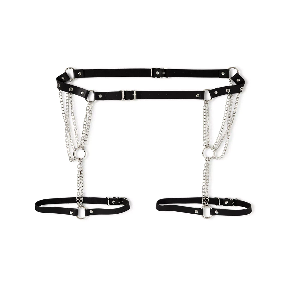 Black Chain Garter Belt