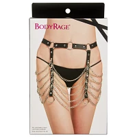 Black Full Chain Adjustable Garter Belt