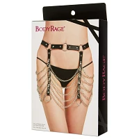 Black Full Chain Adjustable Garter Belt