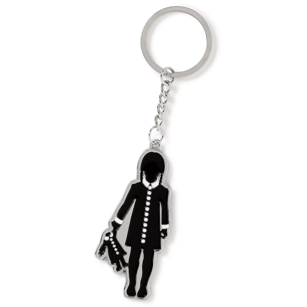 Addams Family Wednesday Silhouette Keychain - The Addams Family
