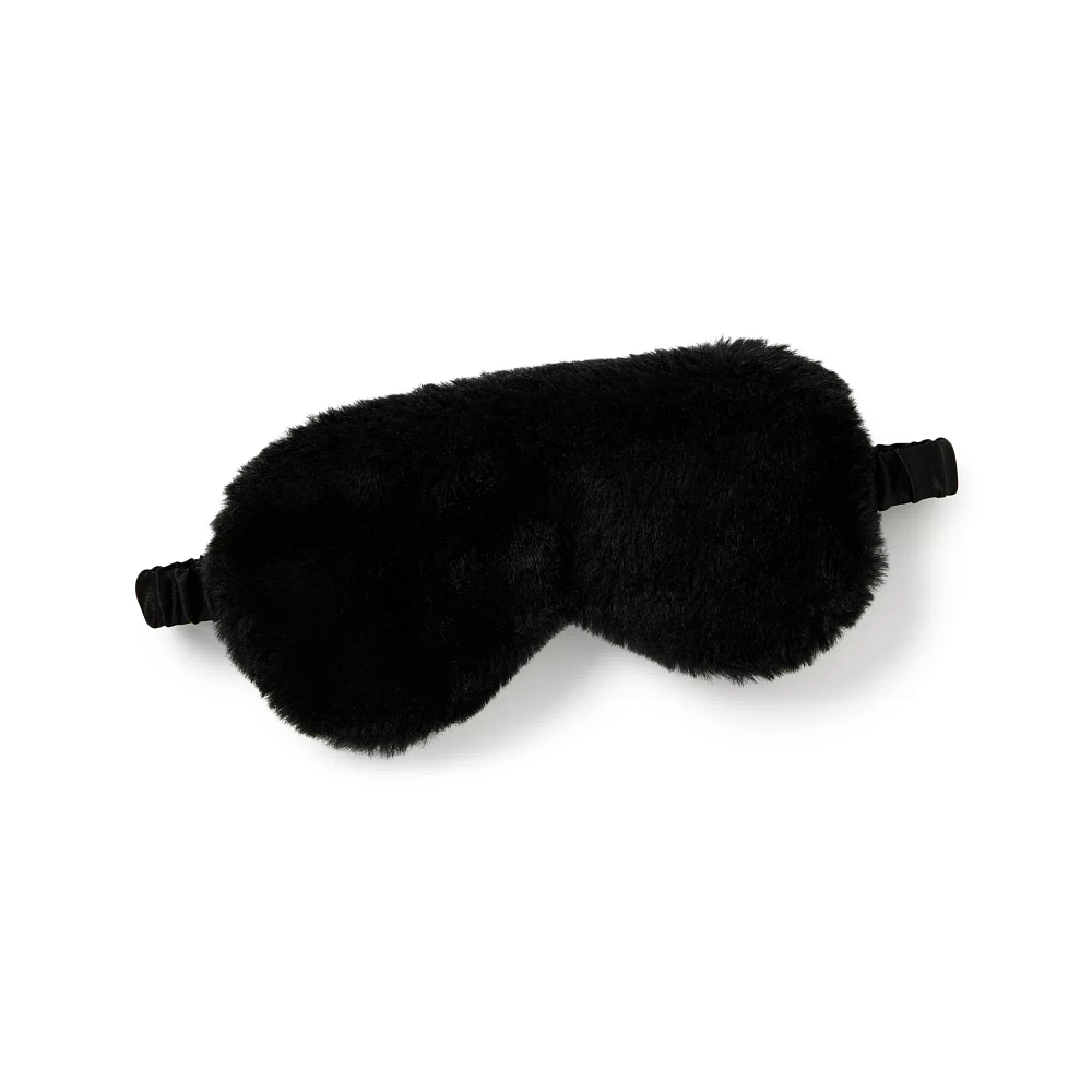 Black Furry Blindfold - Pleasure Bound