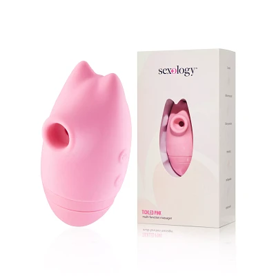 Tickled Pink 5-Function Rechargeable Clitoral Suction Massager 3.4 Inch - Sexology