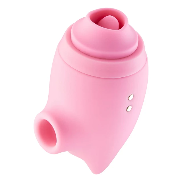 Spencer's Tickled Pink 5-Function Rechargeable Clitoral Suction Massager  3.4 Inch - Sexology