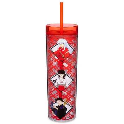 Red Inuyasha Cup with Straw 20 oz. - Inuyasha