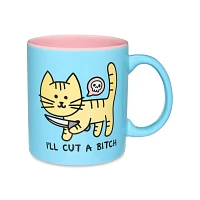 I'll Cut a Bitch Cat Coffee Mug - 20 oz.