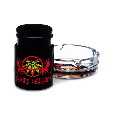 Devil's Lettuce Stash Jar and Ashtray