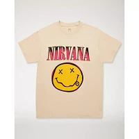 Nirvana Smiley Face T Shirt