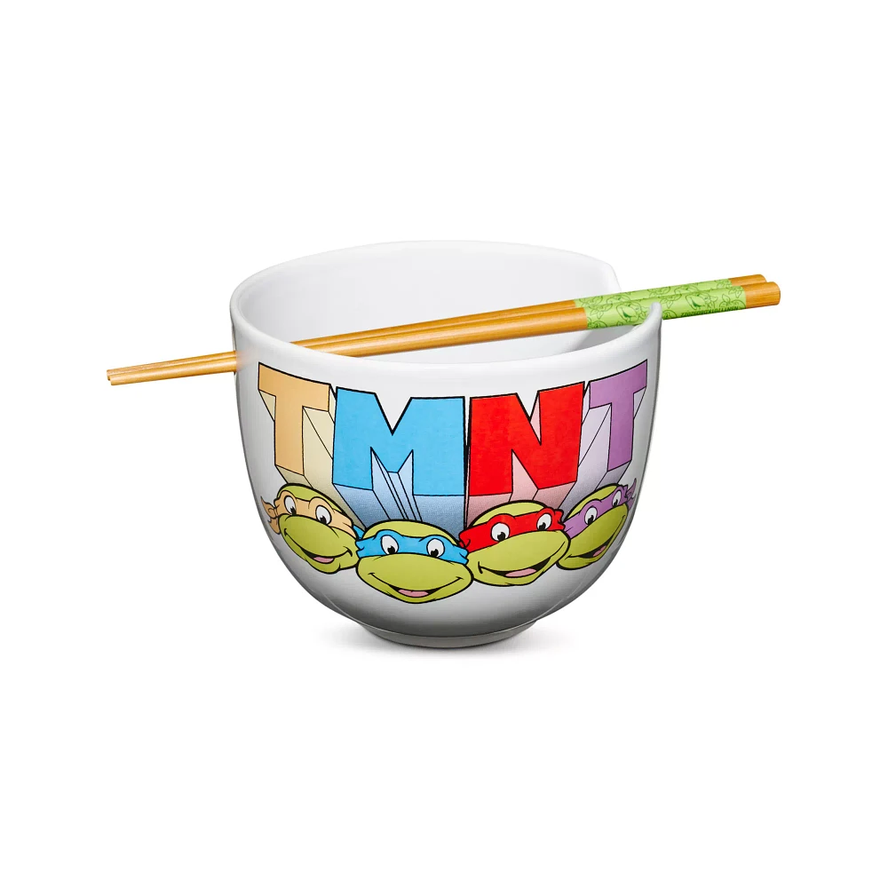 TMNT Ramen Bowl with Chopsticks - Teenage Mutant Ninja Turtles