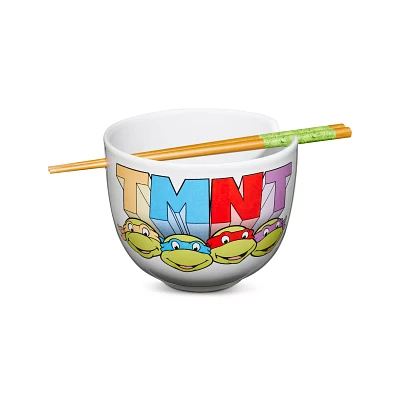 TMNT Ramen Bowl with Chopsticks - Teenage Mutant Ninja Turtles