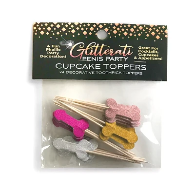 Glitterati Penis Party Cupcake Toppers