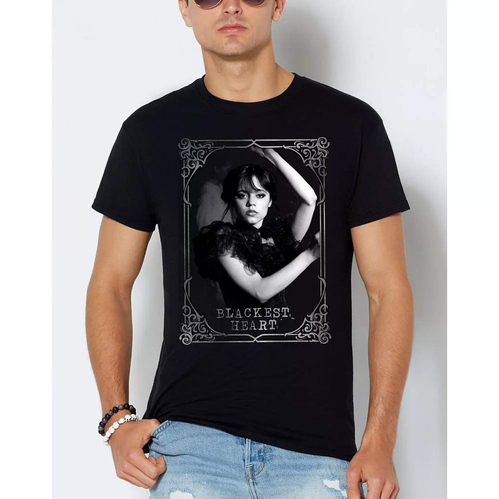 Blackest Heart T Shirt- Wednesday