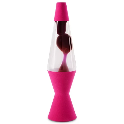 14.5 Inch Pink Flocked Lava Lamp