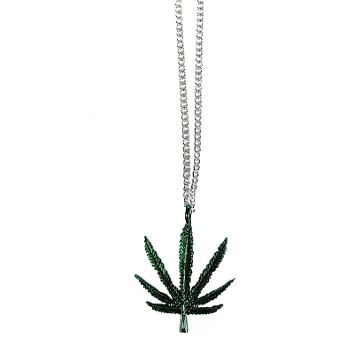 Green Leaf Pendant Necklace