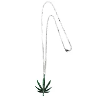 Green Leaf Pendant Necklace