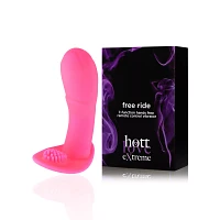 Free Ride 7-Function Hands Free Rechargeable Remote Control Vibrator 5.1 Inch - Hott Love Extreme