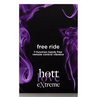 Free Ride 7-Function Hands Free Rechargeable Remote Control Vibrator 5.1 Inch - Hott Love Extreme