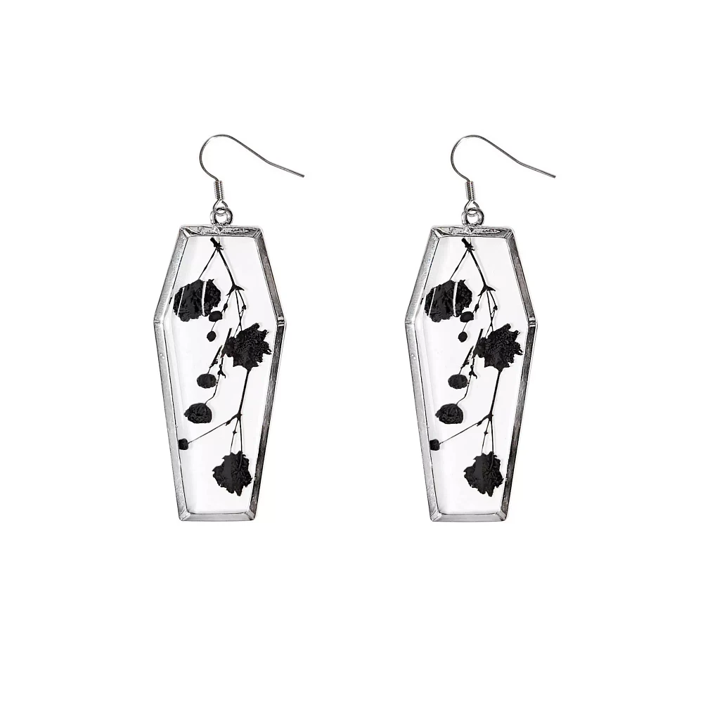 Snapdragon Pressed Flower Dangle Earrings