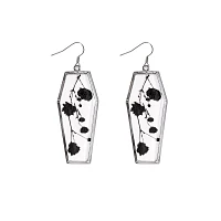 Snapdragon Pressed Flower Dangle Earrings