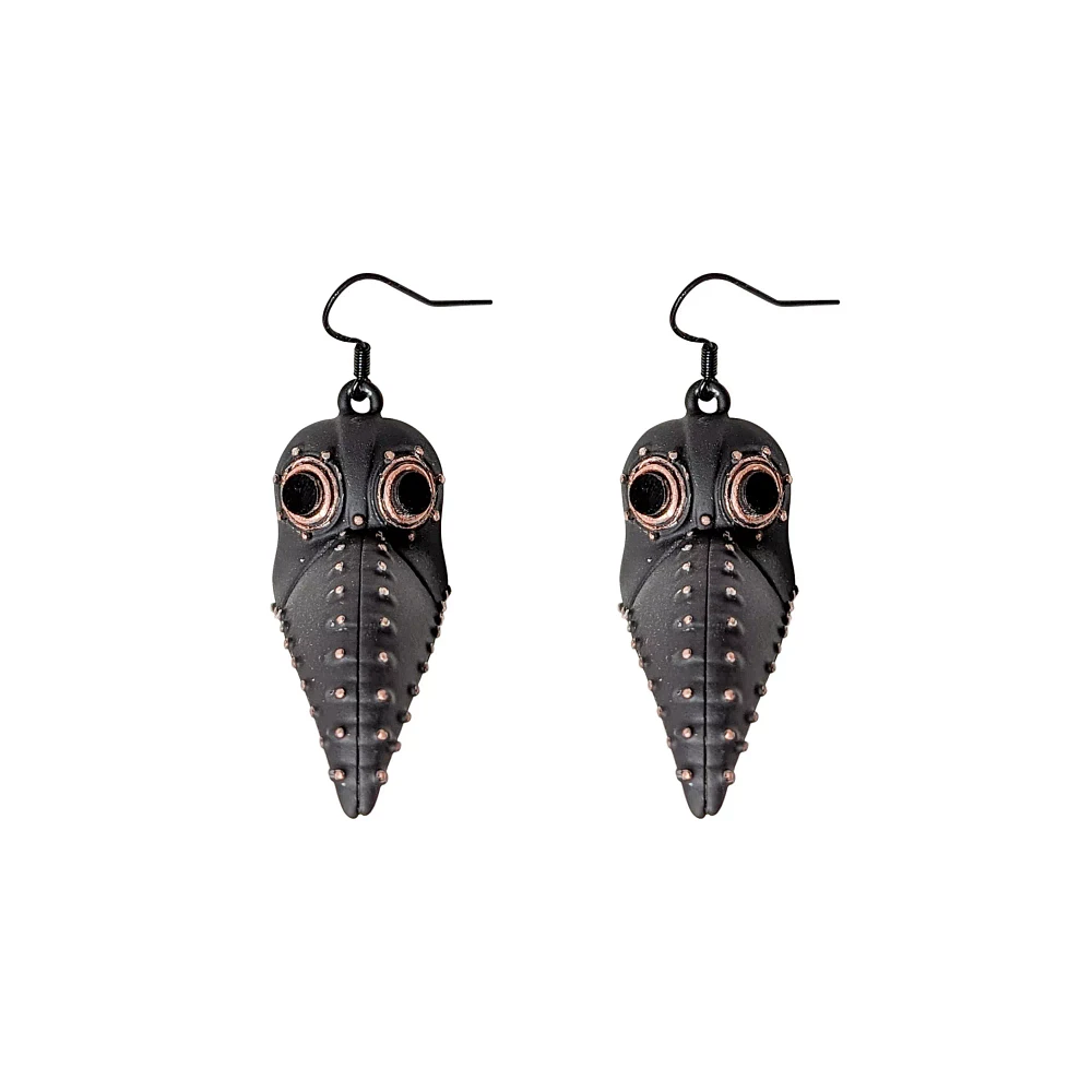 Plague Doctor Mask Dangle Earrings