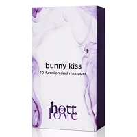 Bunny Kiss 10-Function Dual Massager 8.5 Inch - Hott Love