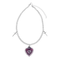 Eye Heart Daggers Chain Necklace
