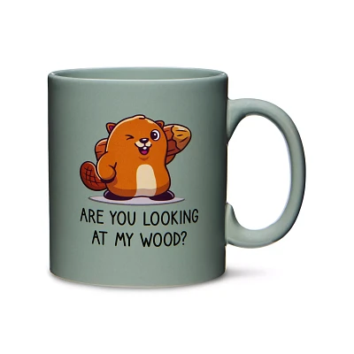Looking At My Wood Coffee Mug - 20 oz.
