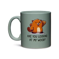 Looking At My Wood Coffee Mug - 20 oz.