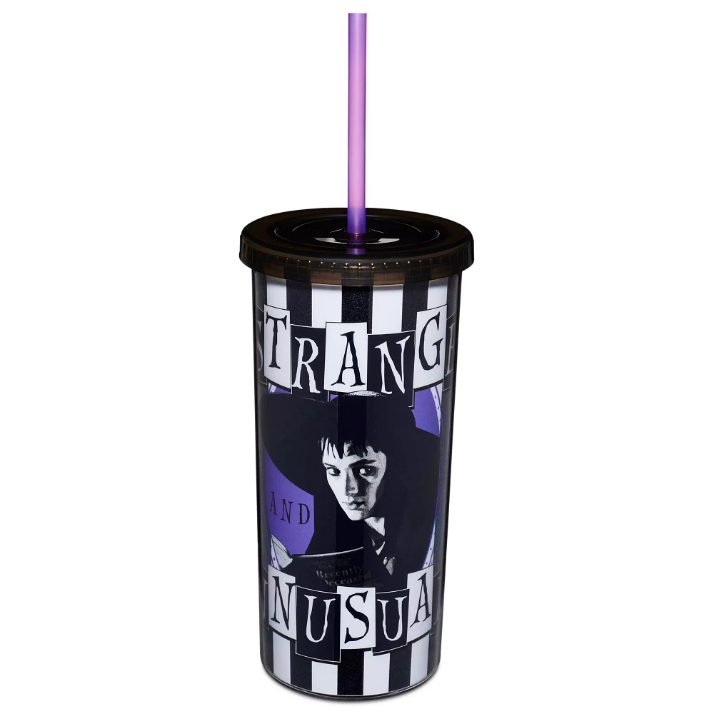Strange and Unusual Cup with Straw - Beetlejuice