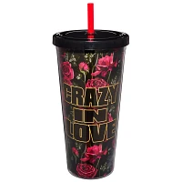 Crazy In Love Chucky and Tiffany Cup with Straw - 20 oz.