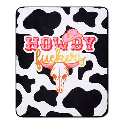 Howdy Fuckers Fleece Blanket