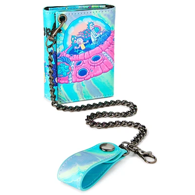 Psychedelic Rick and Morty Chain Wallet
