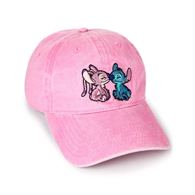 Pink Stitch and Angel Dad Hat - Lilo & Stitch