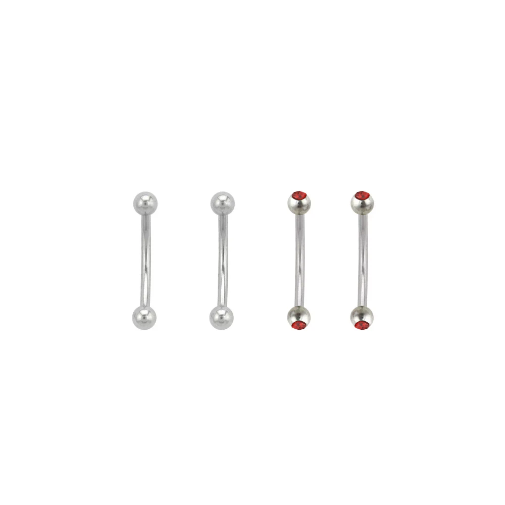 Multi-Pack Redstone Curved Barbells 4 Pack - 16 Gauge
