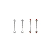 Multi-Pack Redstone Curved Barbells 4 Pack - 16 Gauge