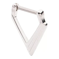 Silvertone Triangle Septum Ring