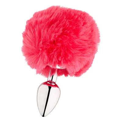 Bunny Tail Metal Butt Plug - 3 Inch