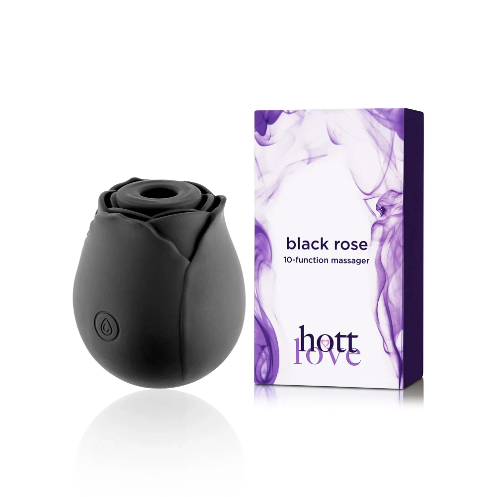 Black Rose 10-Function Massager 3 Inch - Hott Love