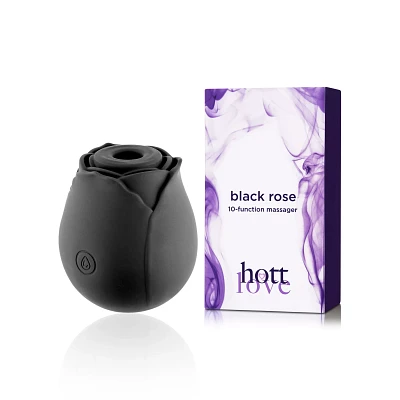 Black Rose 10-Function Massager 3 Inch - Hott Love